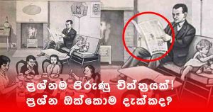 ප්‍රශ්නම පිරුණු චිත්ත්‍රයක්! ප්‍රශ්න ඔක්කොම දැක්කද?